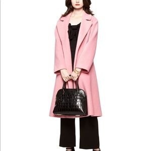 Pink wool coat Kate Spade for Madison Ave